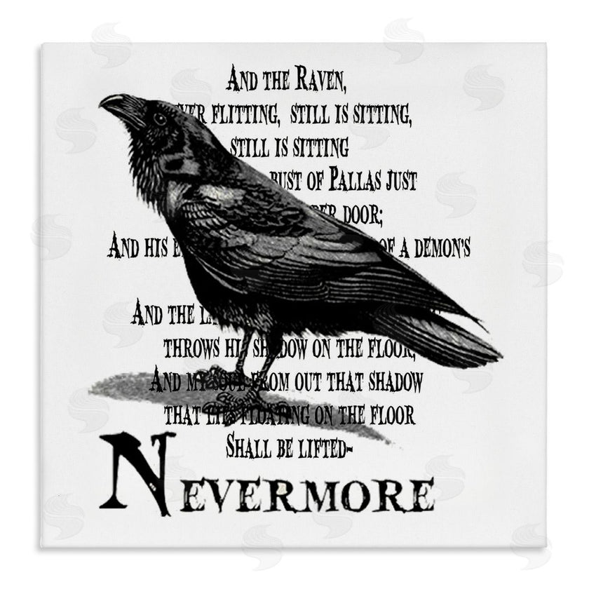 Lettered and Lined | Creepy Halloween Black Crow Raven