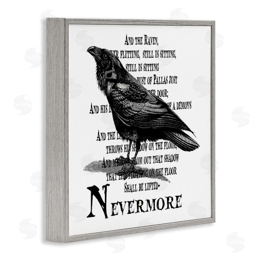 Lettered and Lined | Creepy Halloween Black Crow Raven