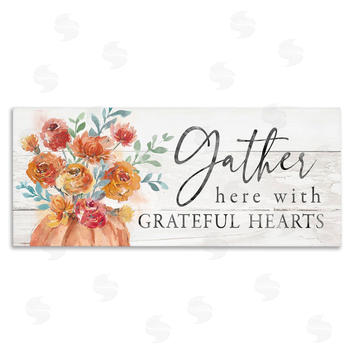 Courtney Morgenstern Gather Grateful Hearts Seasonal Harvest Rustic Phrase 