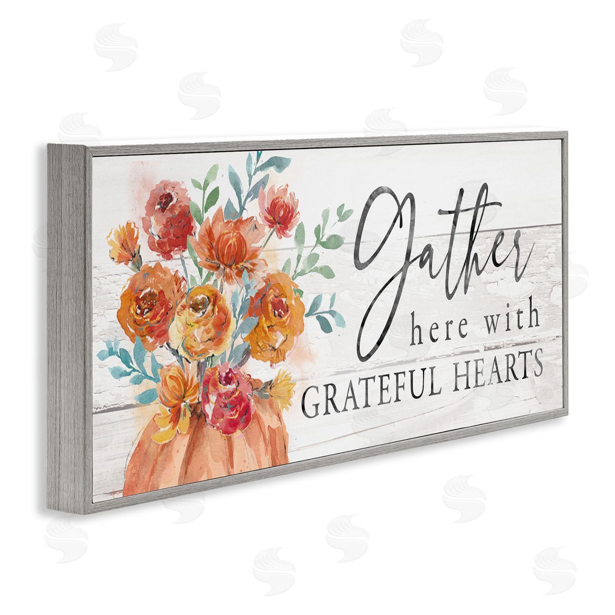 Courtney Morgenstern Gather Grateful Hearts Seasonal Harvest Rustic Phrase 