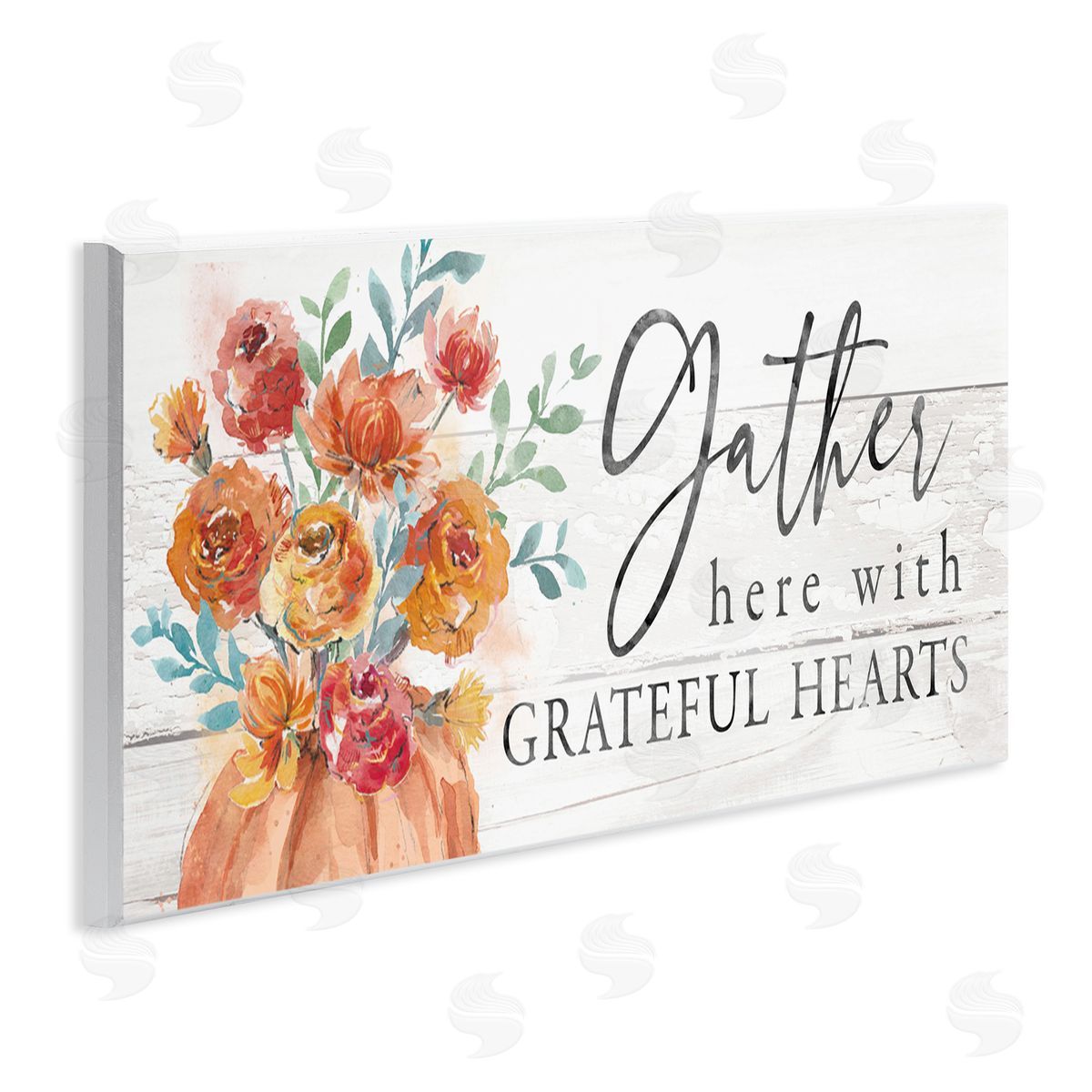 Courtney Morgenstern Gather Grateful Hearts Seasonal Harvest Rustic Phrase 