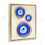 Two Smart Blondes | Round Blue Evil Eye Pattern
