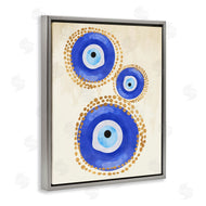 Two Smart Blondes | Round Blue Evil Eye Pattern
