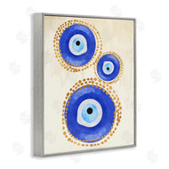 Two Smart Blondes | Round Blue Evil Eye Pattern