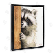 George Dyachenko | Peering Raccoon Watercolor