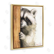 George Dyachenko | Peering Raccoon Watercolor