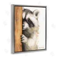 George Dyachenko | Peering Raccoon Watercolor