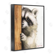 George Dyachenko | Peering Raccoon Watercolor