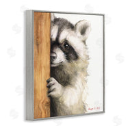 George Dyachenko | Peering Raccoon Watercolor