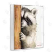 George Dyachenko | Peering Raccoon Watercolor