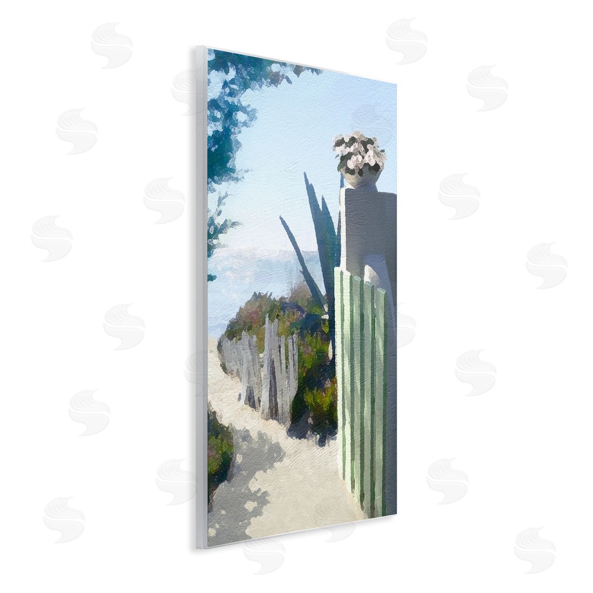 Noah Bay Beach Shore Boardwalk Summer Ocean Sandy Breeze Wall Plaque Art Print