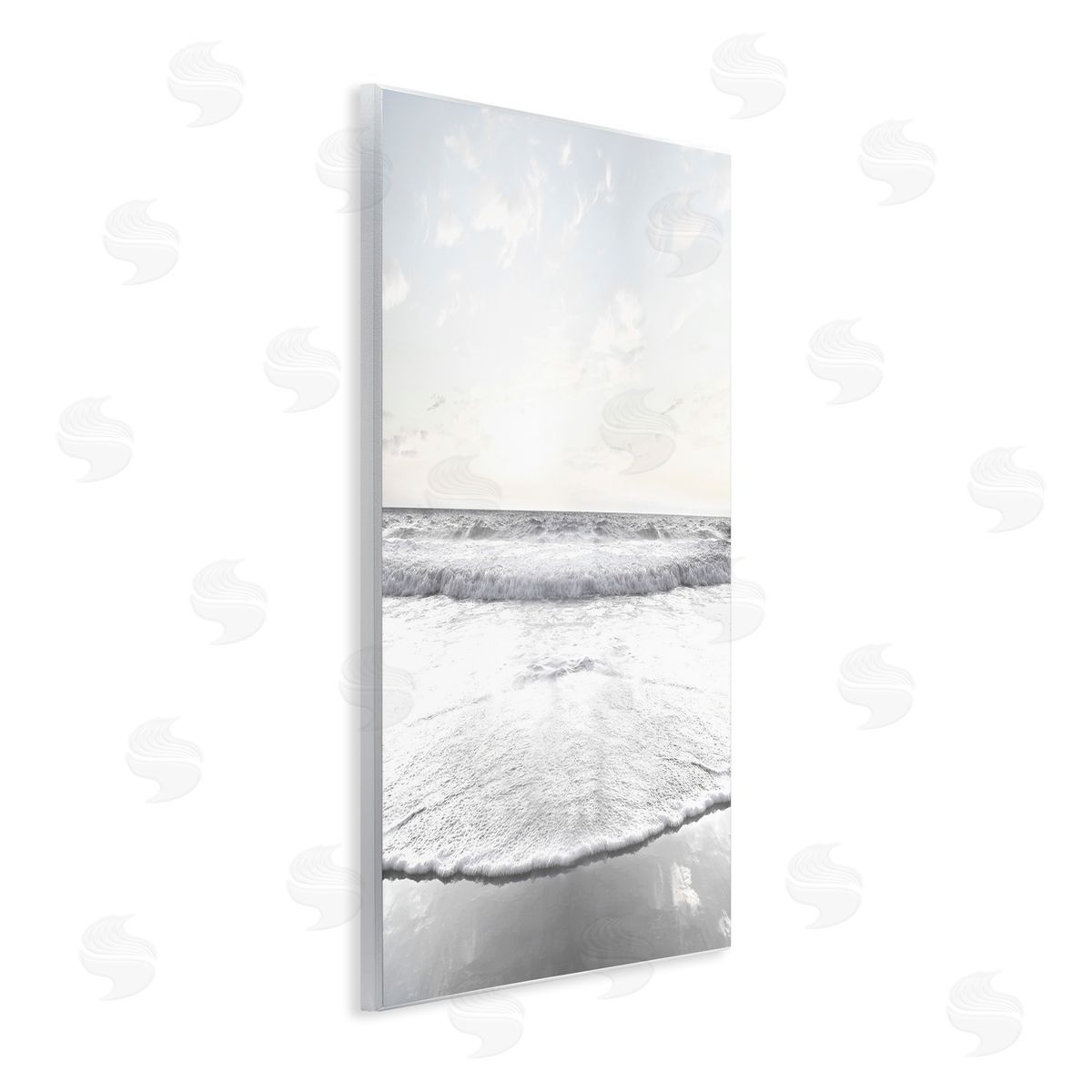 Natalie Carpentieri Ocean Water Waves Rushing Shoreline Sunny Scene Wall Plaque Art Print
