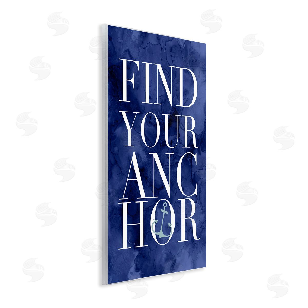 Stupell Studio Find Your Anchor Ocean Theme Anchor Text Wall Plaque Art Print