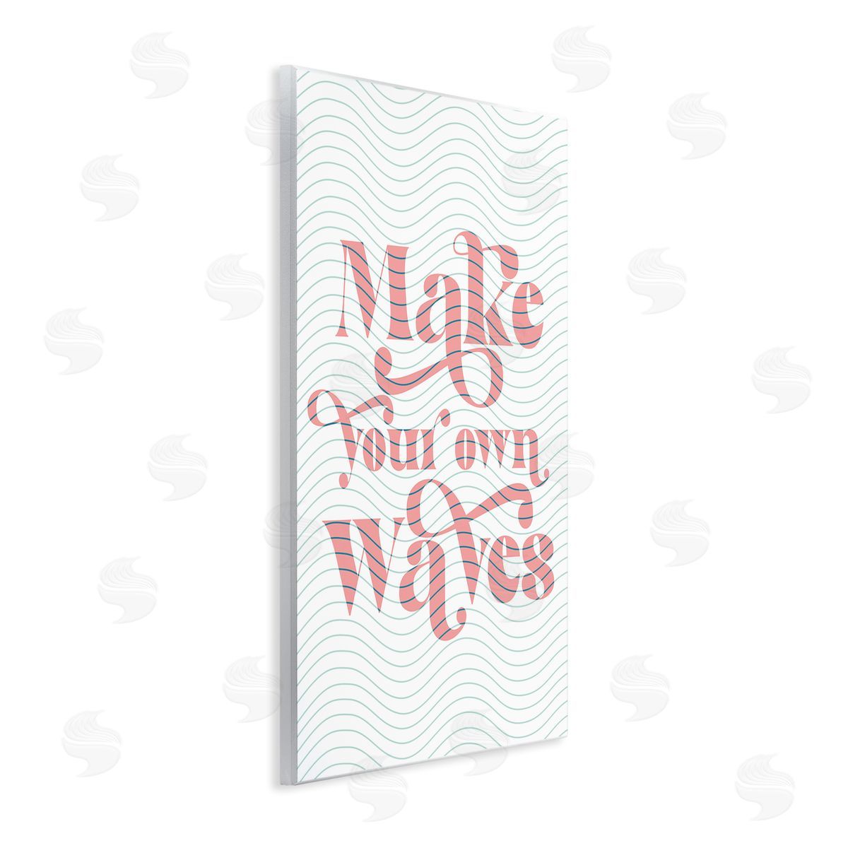 Stupell Studio Make Your Own Waves Groovy Patterned Stripes Wall Plaque Art Print