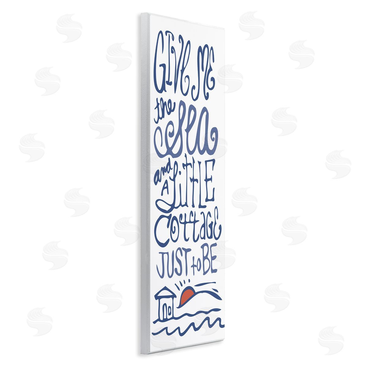 Sea & Cottage Beach Life Calligraphy Wood Plaque Wall Art, Home Decor by Kendra Shedenhelm