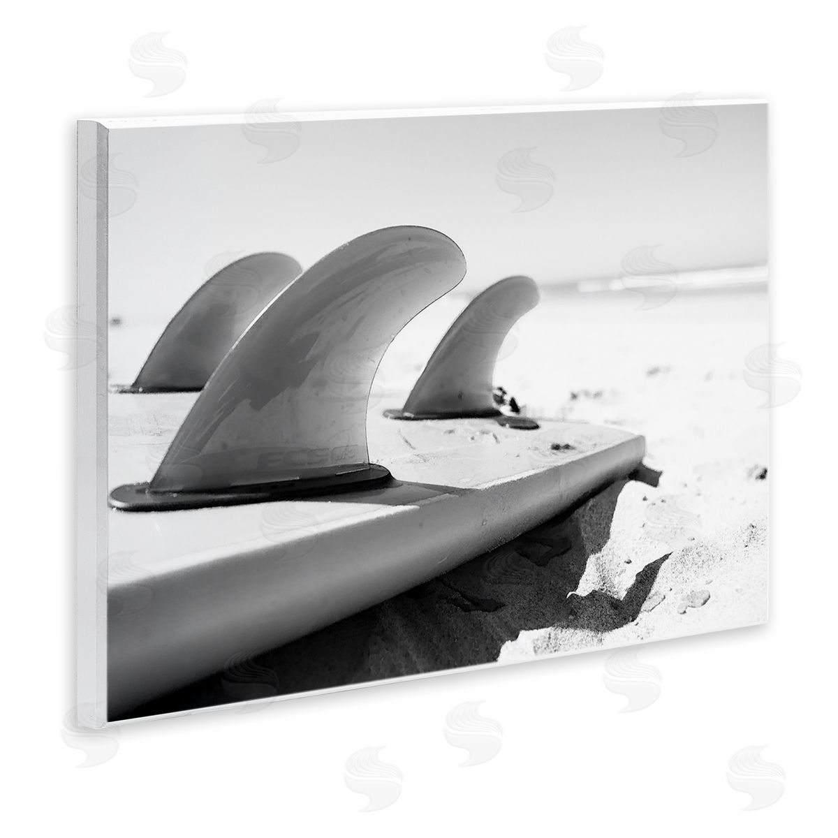Two Smart Blondes Surfboard Fins Beach Sports Photography Ocean Coast Wall Plaque Art Print
