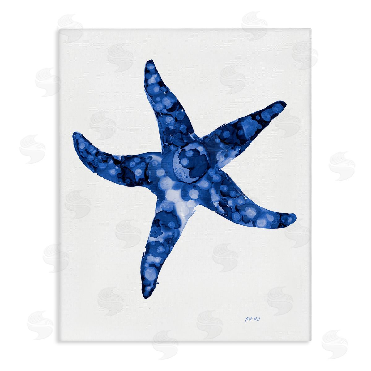 Patti Mann Casual Starfish Beach Ocean Sea Life Painting Stretched Canvas Wall Art Print