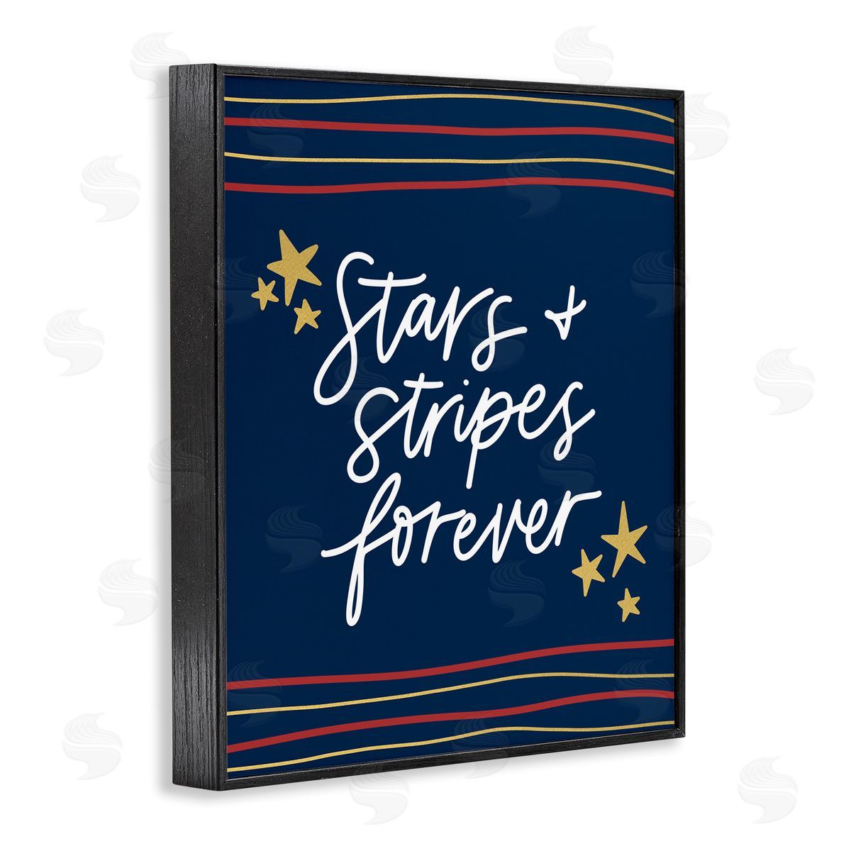 Amanda Houston Stars Stripes Forever Americana Independence Day  Black Framed Giclee Wall Art Print