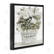 Cindy Jacobs | Farmhouse Planter White Rose Blossoms