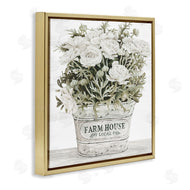 Cindy Jacobs | Farmhouse Planter White Rose Blossoms