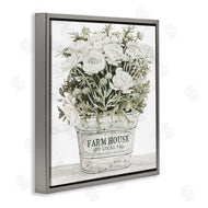 Cindy Jacobs | Farmhouse Planter White Rose Blossoms