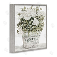 Cindy Jacobs | Farmhouse Planter White Rose Blossoms