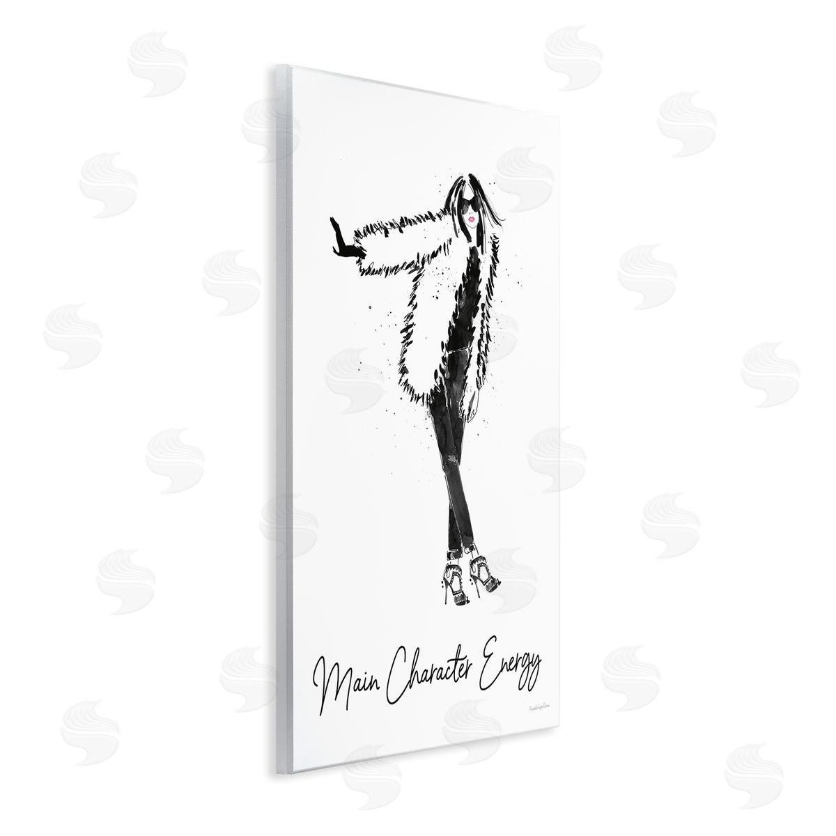 Mercedes Lopez Charro Glam Main Character Energy Chic Fashion Woman  Wall Plaque Art Print