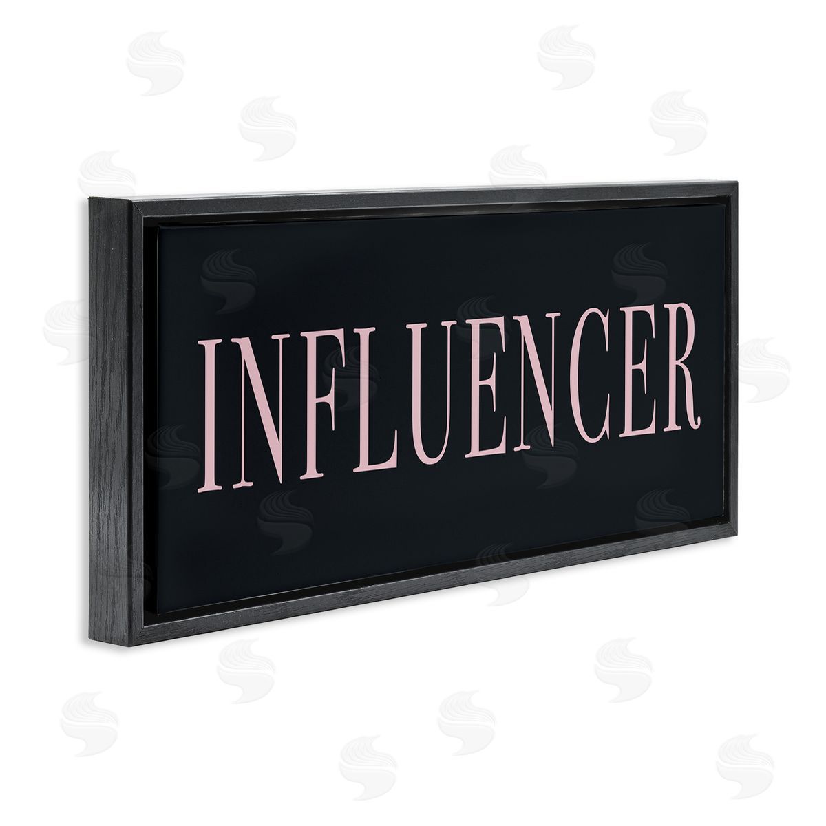 Stupell Studio Influencer Casual Chic Text Black Pink Design 