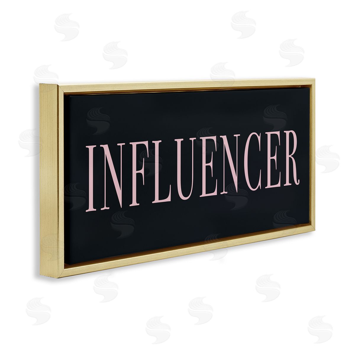 Stupell Studio Influencer Casual Chic Text Black Pink Design 