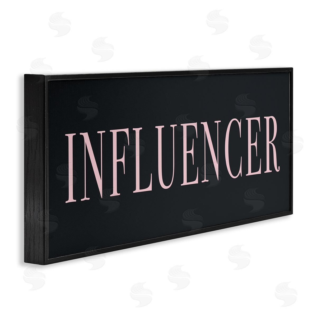 Stupell Studio Influencer Casual Chic Text Black Pink Design 