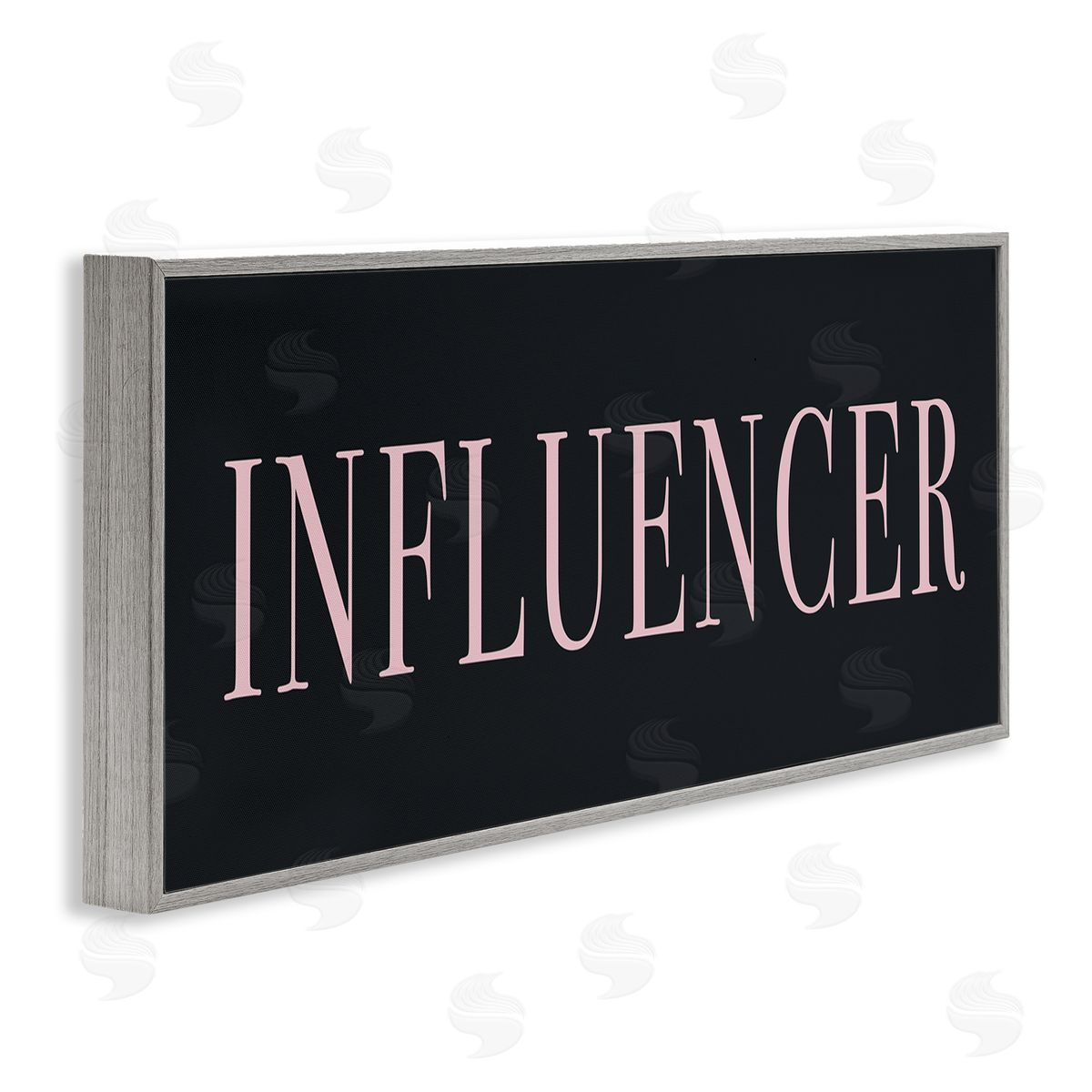 Stupell Studio Influencer Casual Chic Text Black Pink Design 