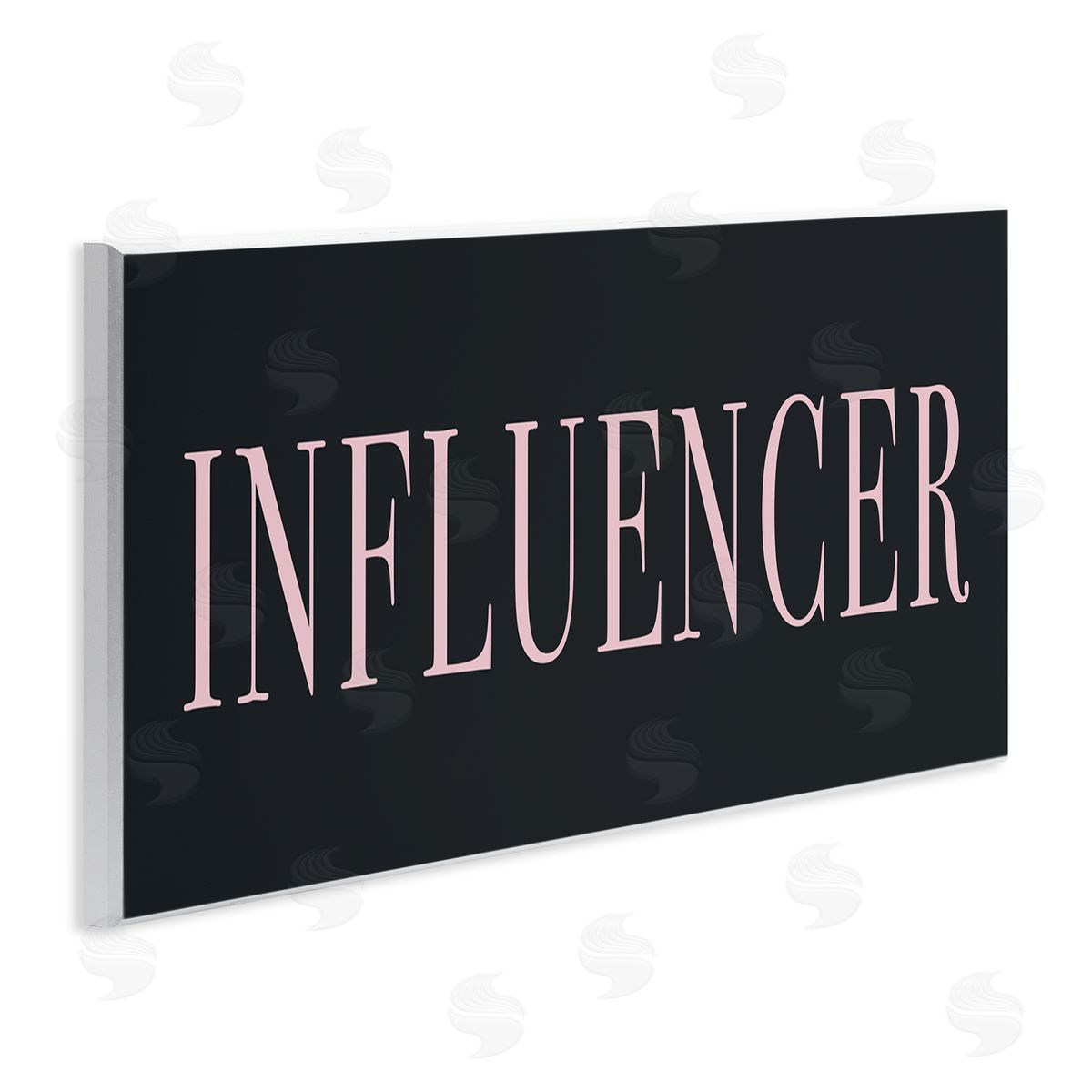 Stupell Studio Influencer Casual Chic Text Black Pink Design 