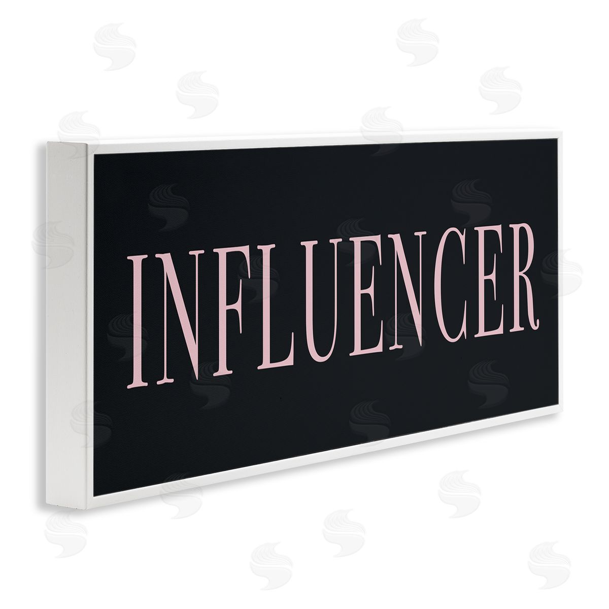 Stupell Studio Influencer Casual Chic Text Black Pink Design 