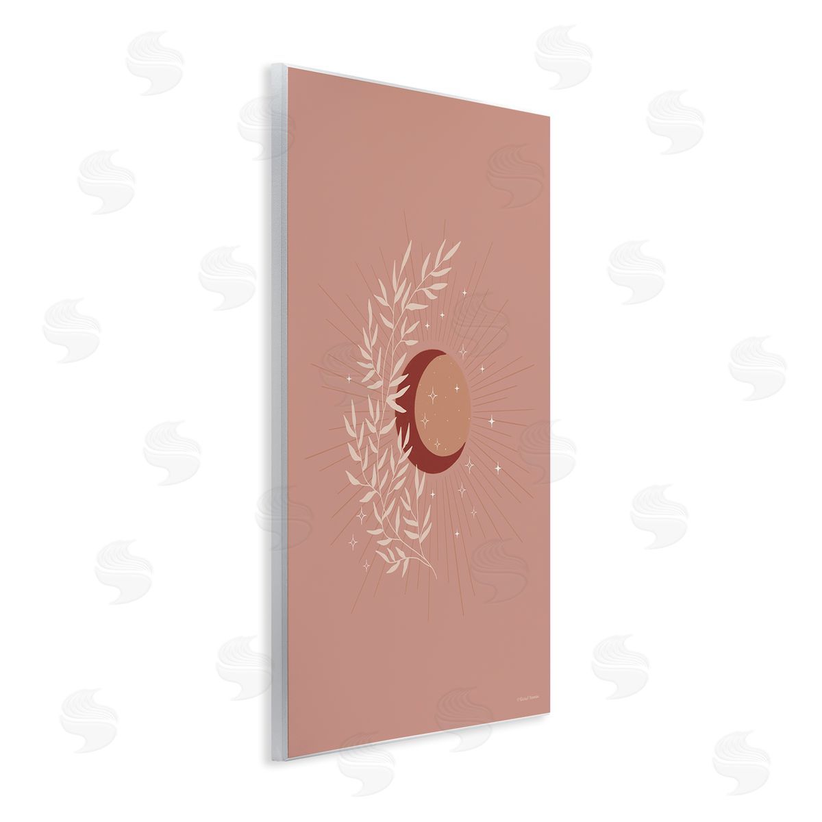 Rachel Nieman Boho Herb Botanicals Astral Starry Sun & Moon  Wall Plaque Art Print