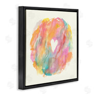 Elvira Errico | Abstract Heart Fluid Mixed Pastels