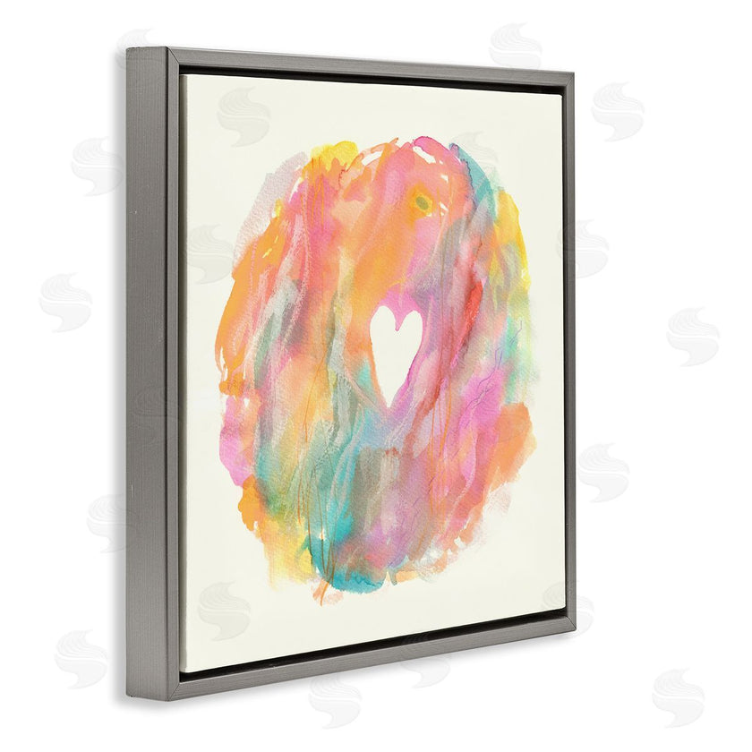 Elvira Errico | Abstract Heart Fluid Mixed Pastels