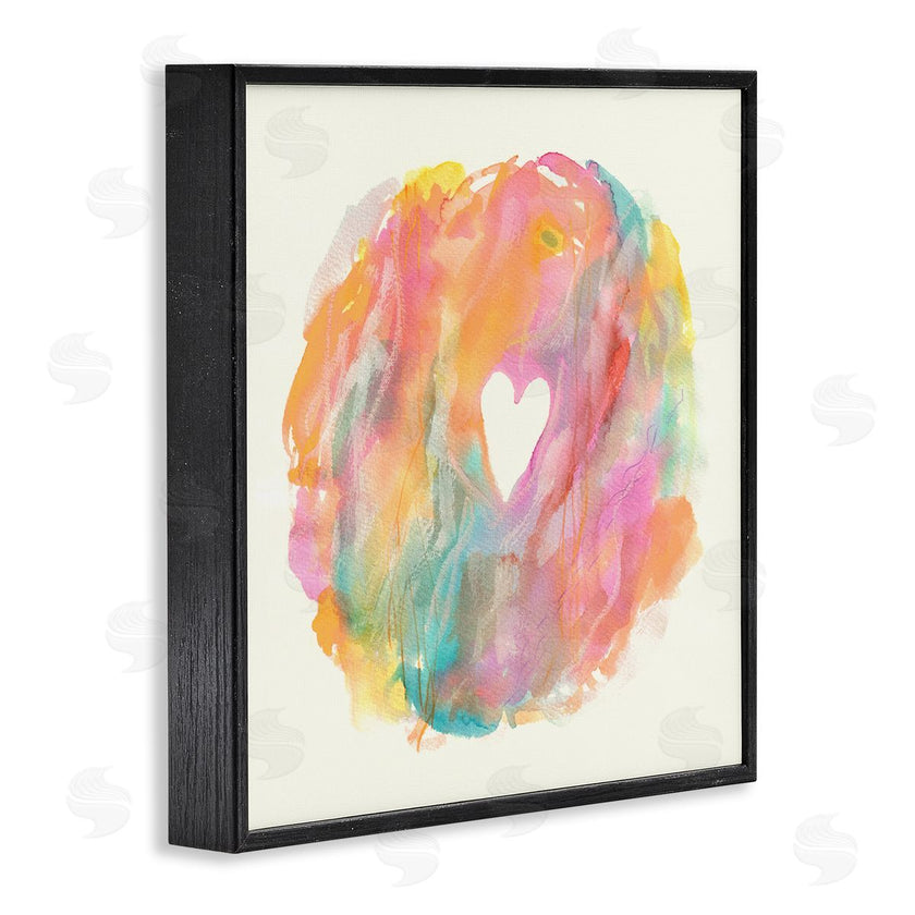 Elvira Errico | Abstract Heart Fluid Mixed Pastels