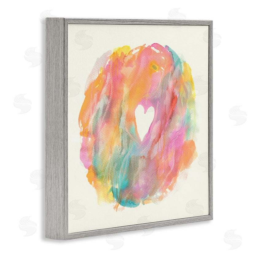 Elvira Errico | Abstract Heart Fluid Mixed Pastels