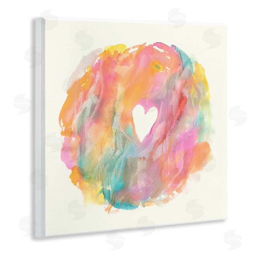 Elvira Errico | Abstract Heart Fluid Mixed Pastels