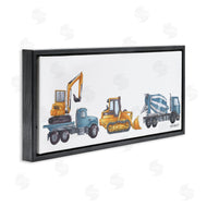 Dishique | Construction Vehicles Driving Illustration