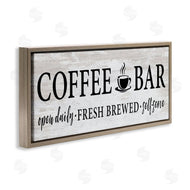 Lettered and Lined | Coffee Bar Cafe Rustic Sign