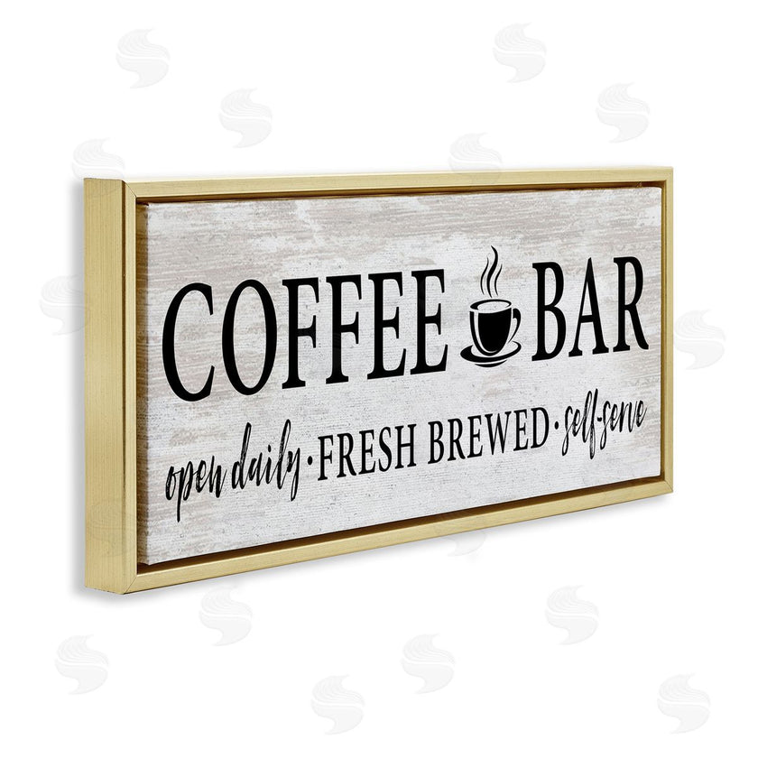 Lettered and Lined | Coffee Bar Cafe Rustic Sign