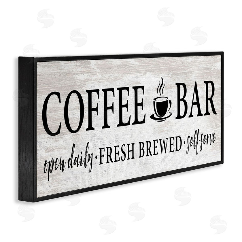Lettered and Lined | Coffee Bar Cafe Rustic Sign
