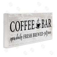 Lettered and Lined | Coffee Bar Cafe Rustic Sign