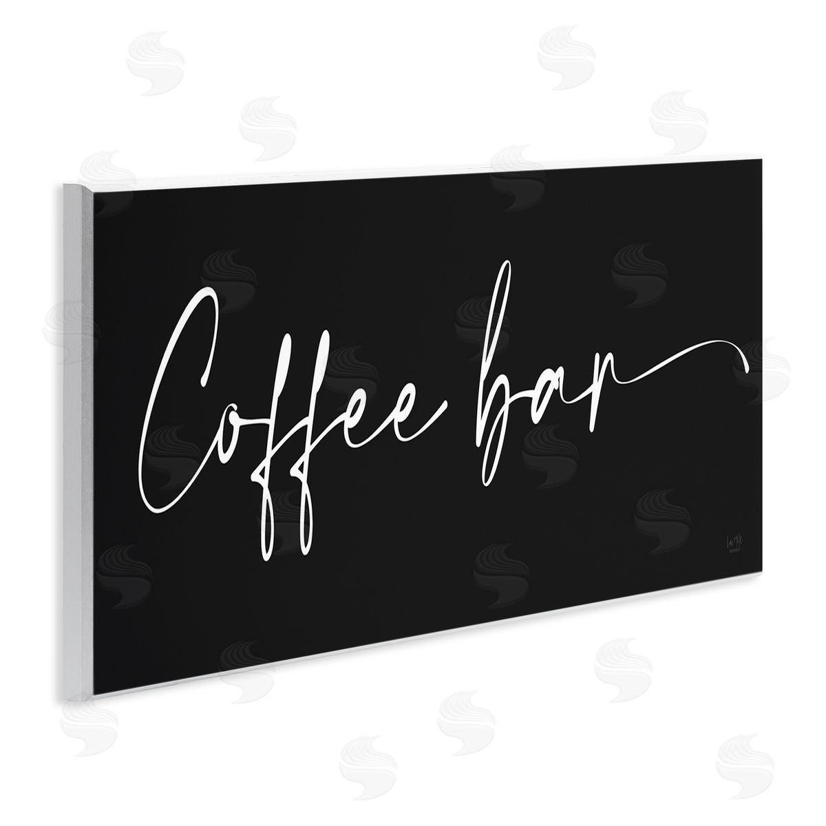 Coffee Bar Classy Script Wood Plaque Wall Art, Home Decor by Lux + Me Designs