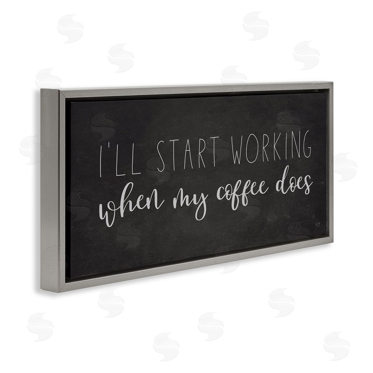Lux + Me Designs I'll Work When Coffe_sidee Does Funny Calligraphy Sign