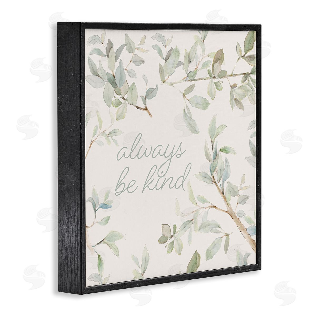 Lanie Loreth Always Be Kind Encouraging Plant Stems Leaves Black Framed Glicee Wall Art Print