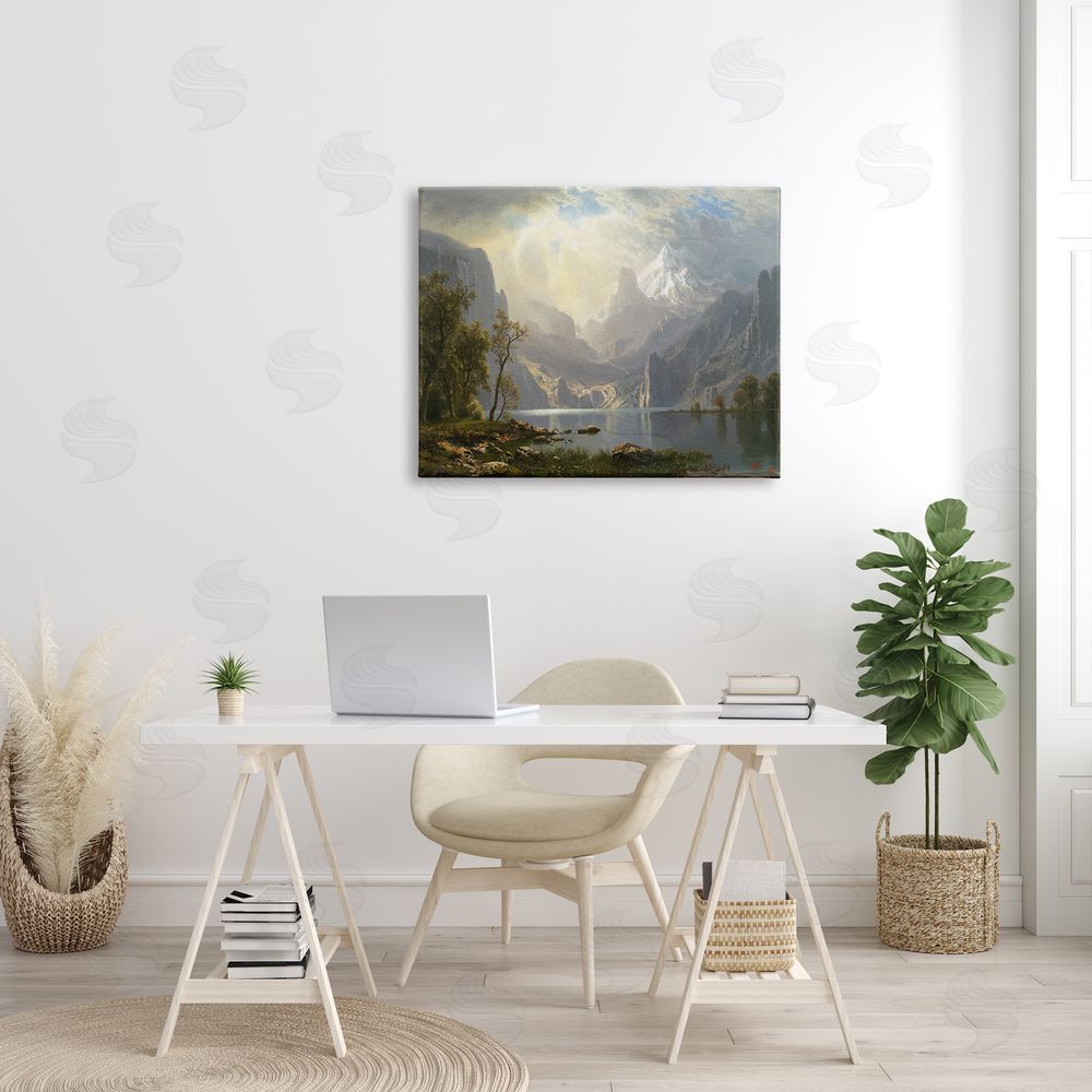 one1000paintings American Landscape Classic Albert Bierstadt Luminous Painting Canvas Wall Art Print in Room