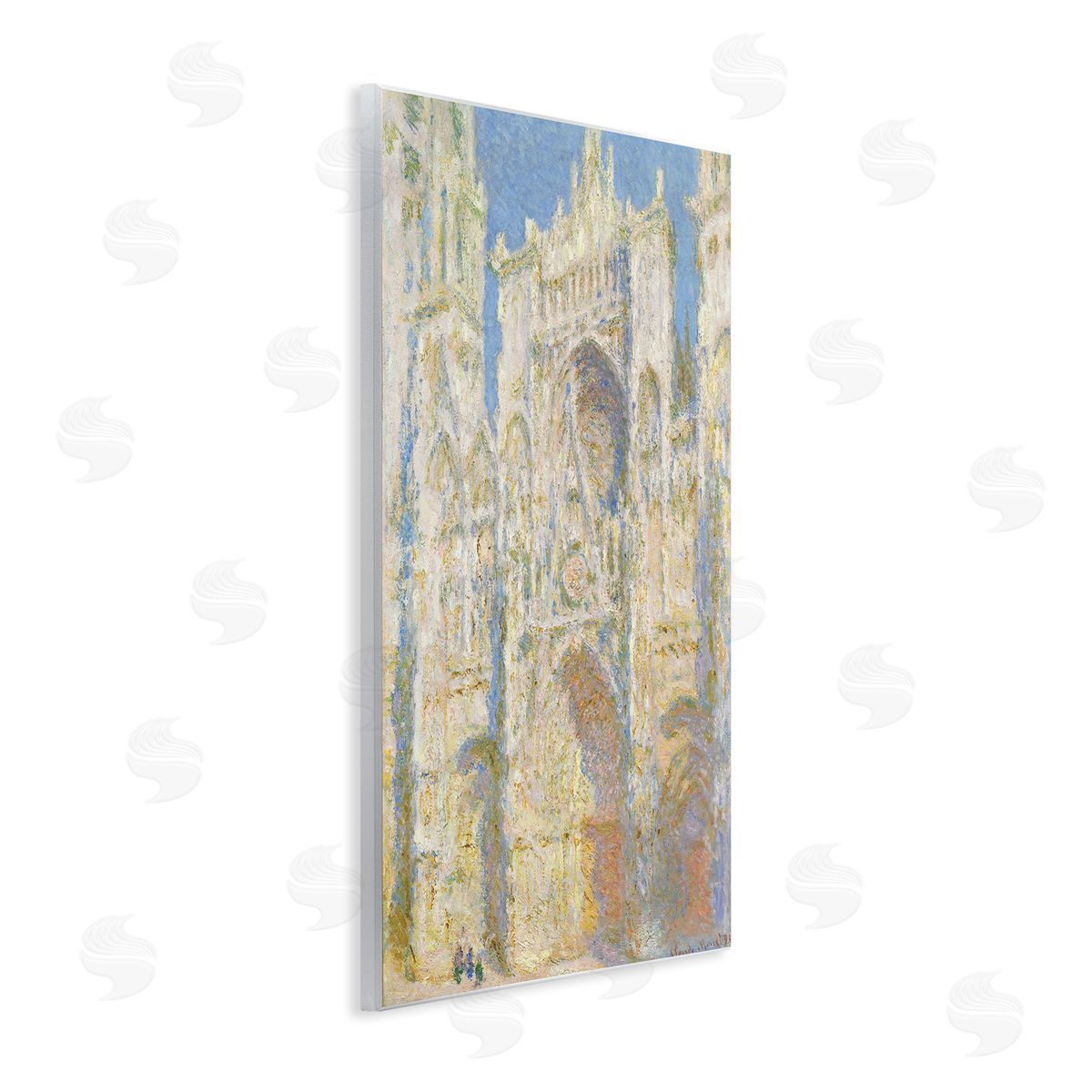 one1000paintings Rouen Cathedral, West Facade Sunlight Claude Monet Painting Wall Plaque Art Print