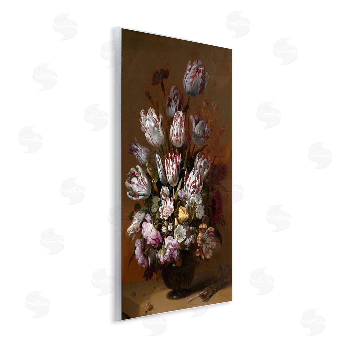 one1000paintings Still Life with Flowers Traditional Hans Bollongier Paintings Wall Plaque Art Print